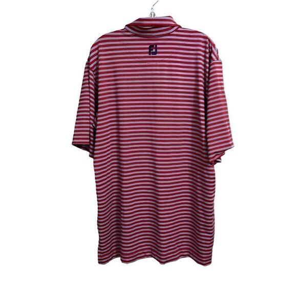 FOOTJOY Sz LG Red Stripes Golf Polo - Picture 2 of 6